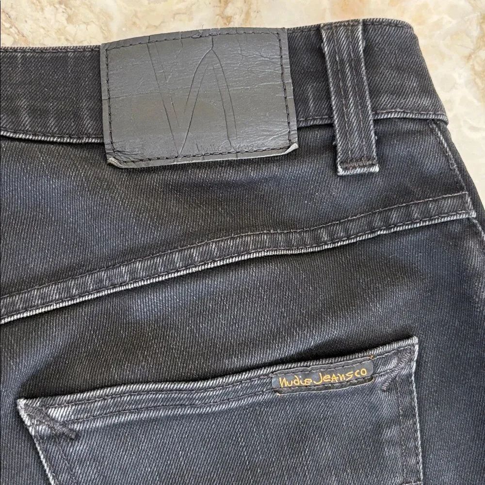 Nudie Jeans Grim Tim Dry Cold Black – Slim Straight – Premium Raw Denim - Picture 10 of 15